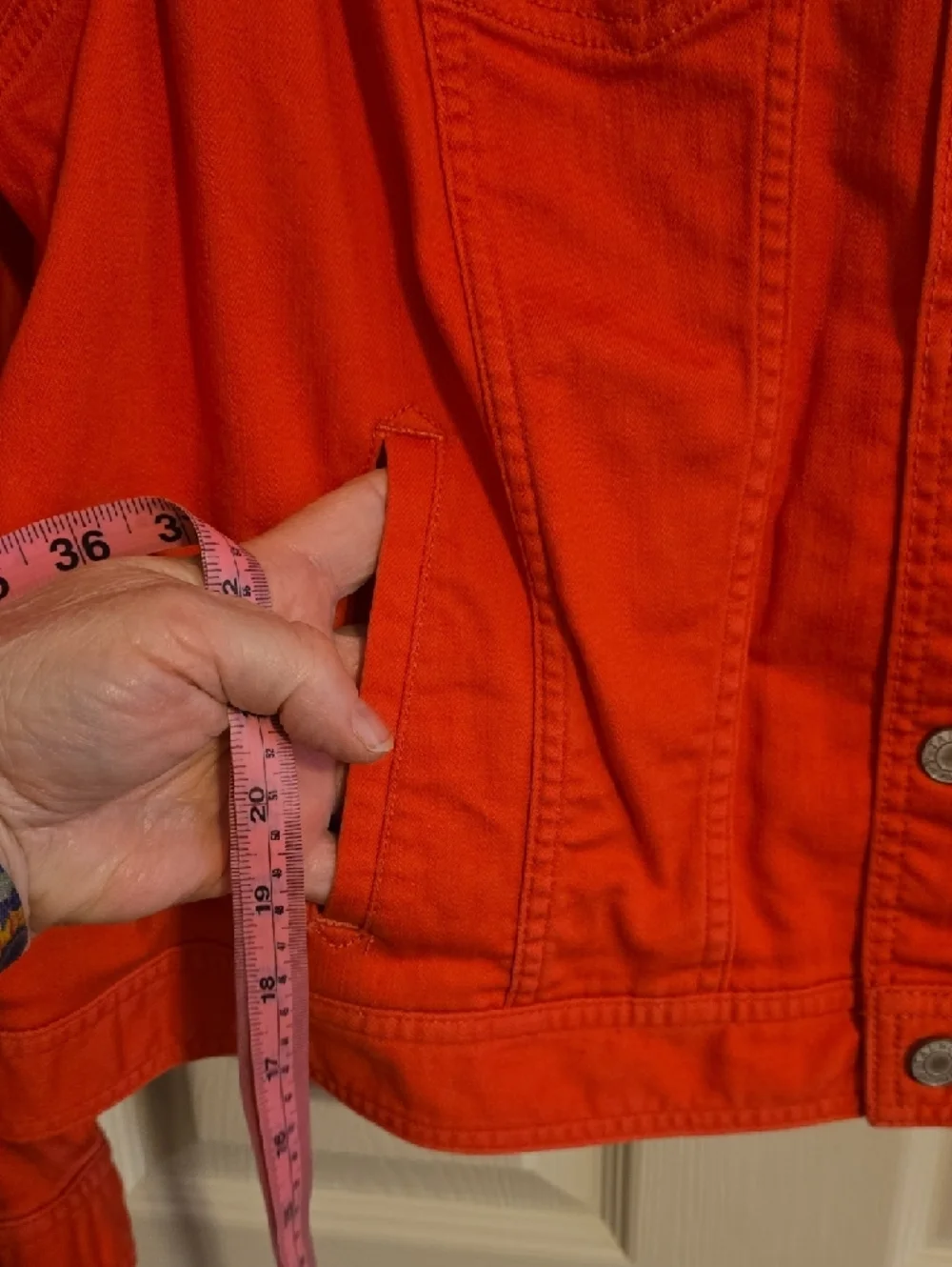 Talbots Coral-Pink‎ Denim Jacket
